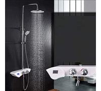 Shower New Shower Head 38 Degree Constant Temperature Digital Display Shower Set Can Lift Lifting Wall Mounted Shower Faucet
