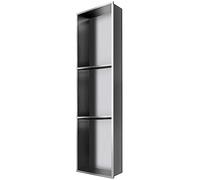 Shower Niche Embedded Shower Niche Stainless Steel Shampoo Soap Toiletries Storage Rack Modern Elegant Bathroom Living Room Niches Home Improvement,Red-90x28x12.5CM