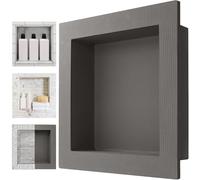 Shower Niche for Bathroom Storage,Shower Shelf Wall Insert Ready for Tile Bathroom Shelf,Sealed Waterproof with Adjustable Wall Niche for Bath Remodel,16"x16"x4” Outer,Inner 12"x12"