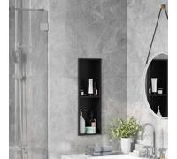 Shower Niche Recessed Matt Black Stainless Steel 60 x 20 x 9.5 cm Shelf Bathroom