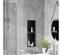 Shower Niche Recessed Matt Black Stainless Steel 60 x 20 x 9.5 cm Shelf Bathroom