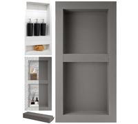Shower Niche Recessed Shower Shelf for Bathroom Storage,Waterproof&Ready-to-Tile Insert Wall Niche for Bath Remodel/Renovation,Bathroom Shelf Insert Tile Ready 16"x32"x 4” Outer,Inner 12"x28"