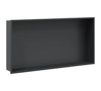 vidaXL Shower Niche Matt Black 62x32x9 cm Stainless Steel
