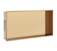 (gold) vidaXL Shower Niche Wall Recessed Shower Shelf Brushed Silver Stainless Steel