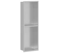 Shower Niche Stainless Steel Bathroom Storage Modern Shelf Solution vidaXL