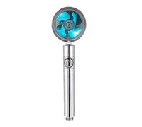 Shower Nozzle Water-saving Flow 360 Degree Rotationsmall Fan ABS Rainwater High-pressure Nozzle Bathroom Without Filter Cotton Shower Heads (Color : Red) (Blue)