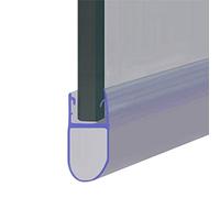 Shower or Bath Screen Door Seal | Fits 4, 5 or 6mm Glass | Round Bubble Shape Seals Gaps of Up to 12mm | 80cm, 90cm, 140cm, 2m or 2.6m Long | SEAL003 (140cm, Clear)