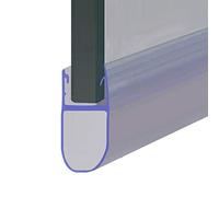 Shower or Bath Screen Door Seal | Fits 4, 5 or 6mm Glass | Round Bubble Shape Seals Gaps of Up to 16mm | 80cm, 90cm, 140cm or 2m Long | SEAL079 (200cm)