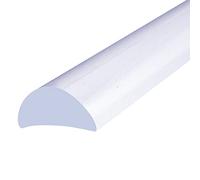 Shower or Bath Threshold Water Barrier Seal Strip | 80cm, 90cm, 140cm, 200cm or 250cm Long | Clear, White or Black | Useful in Wetrooms or with Doors or Screens | Rigid Material | SEAL055 (80cm Clear)