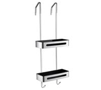 Shower Organizer Caddy with Hooks, Rust Proof Pantry Rack, Drill-Free | Hanging Shower Organizer Caddy, Rust-Proof Bathroom Storage Rack with Hooks for Easy Access, Ideal for Shower and Pantry Use