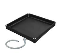 Shower Pan, Foldable Shower Base, Shower Tray with Drain Hose, Tent Shower Tray, Portable Camping Shower Floor Base, Bathroom Floor Base for Awning Hiking Tent RV Road Trip