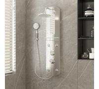 Vidaxl Shower Panel Unit 25X43X110 Cm Silver Shower Units