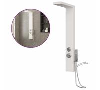 vidaXL Shower Panel System Aluminium White