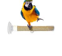Shower Perch for Parrots,Large Suction Cup Stand Toys,Bird Standing Perch for Car | for African Grey Parakeet Cockatiel Finches Lovebirds Tiles Window Bathroom