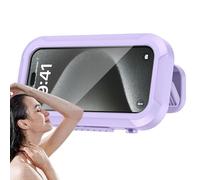 Shower Phone Case | Rotating Wall Phone Holder Mount - High Sensitive HD Touchscreen Cellphone Accessories For Bathroom Mirror Bathtub Kitchen