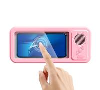 Shower Phone Holder - PP 9.65 x 4.33 x 1.73 Inch 5V = 400mA 32.8 Feet | 360 Degree Rotating Stand with Speaker Shower Mobile Case | Improved Sound Quality Bathroom Mirror Bathtub Wall Car Ar