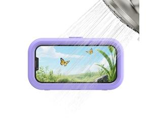 Shower Phone Holder, Waterproof Wall Mount Protector - Bathroom Mobile Mount with Touch Screen | for Use in Mirror Kitchen Beach Bath Travel Gym Pool and Bath