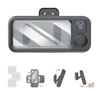 Shower Phone Holder Waterproof with Speaker- Built-in Smart Bluetooth Speaker, Waterproof/Fog-Resistant for Phones under 7in,Screentouch Shower Phone Stand Case Mount for Bathroom Kitchen Wall Mirror