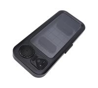 Shower Phone Holder with Speaker, Water Proof Mount for Bathroom (Black) | Touchscreen Compatible, 8 Hour Battery, RGB Mood Lights, Suction Cup Grip, 360° Rotation, IPX6 Rated