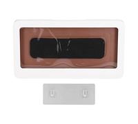 Shower Phone Tablet Holder, Touch Screen Wall Mount Storage Box, Anti Fog Shower Case for Bathroom with Non Marking Stickers, Fits All Phones Under 6.8 Inches (Mobile phone case white (with 1 patch))