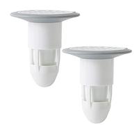 Shower Plug 2pcs Bathroom Floor Drainer Sink Drains Pop-Up Bounce Core Basin Drain Filter Hair Catcher Shower Sink Strainer Bathtub Stopper(Upgrade-White)