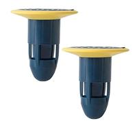 Shower Plug 2pcs Bathroom Floor Drainer Sink Drains Pop-Up Bounce Core Basin Drain Filter Hair Catcher Shower Sink Strainer Bathtub Stopper(Upgrade-Blue)
