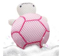 Shower Puff - Turtle Shower Ball, Daily Bathing Mesh Pouf Scrubber Cute Cartoon for Kids Bathroom Children Boys Girls