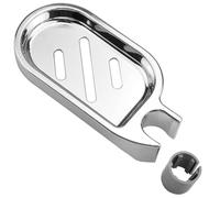 Shower Rail Soap Holder, Clip-on Bathroom Soap Dish, ABS Tray, Adjustable Gadget for 22MM Tube/Pipe/Rod/Pole