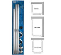 Shower Rails HOME CENTRE Chrome U&L Shape Corner Bathroom 3 Way Traditional Bath Pole Rod Track