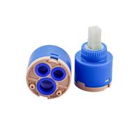Shower regulationCeramic Disc Cartridge Valve,Ceramic Faucet Tap Cartridge 40mm, Water Tap Cartridge Replacement Ceramic Disc Cartridge Valve for Single Lever Monobloc Bathroom Or Kitchen Mixer Taps(4