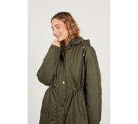 Shower Resistant Padded Parka Jacket Brave Soul Khaki 10