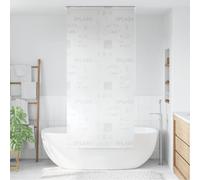 Shower Roller Blind 80 x 240 cm Splash Design 100% PEVA Water-Repellent and Quick Drying with Pull Cord Left or Right Mountable for Bathroom Showers and Bathtubs Splash Guard