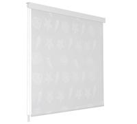 vidaXL Shower Roller Blind Blackout Window Shade for Bedroom Door Water Resistant Shower Curtain Bathroom Room Divider 80x240 cm Sea Star