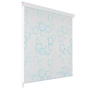 vidaXL Shower Curtain Roller Blind 100x240 cm EVA Water Resistant Bathroom Accessory with Bubble Design