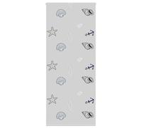 vidaXL Shower Roller Blind - Grey - PEVA - 110x240 cm - Space-Saving, Versatile Mounting Options