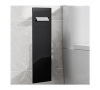 Shower s Embedded Stainless Steel Alcove Home Living Room Kitchen Bedroom Bathroom Shelves Toilet Paper Toilet Brush Waterproof Wet Room Wall Shelf (Black)