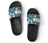Shower Sandals Unicorns Butterflies and Clouds Bathroom Slippers Home Slides for Men Women