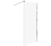 Shower Screen 80 x 190 cm Silver AHAUS