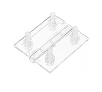 Shower Screen Hinges 10pcs 45 * 35mm with Flat Nuts with Holes Hinges Clear Plastic Continuous Piano Hinge for Cabinet Drawer