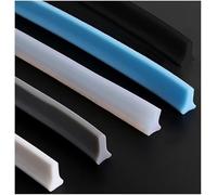 Shower Screen Seal Floor Threshold Dam, Bathroom Collapsible Fixing Strip, Self-Adhesive Shower Seal, Bendable Silicone Water Stopper(White,6m/236 inch)