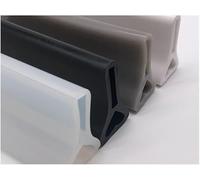 Shower Screen Seal Wet Room Floor Foldable Bathtub Shower Trap Water Barrier System Bathroom Wet & Dry Separation(Schwarz,9m/354 inch)