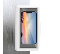 Shower Screen Smartphone Holder - Wireless Wet Area Mobile Phone Holder Made of , Fixed Self-Adhesive Shower Holder for Bathroom Pool | For Safely Storing Your Mobile Phone in F
