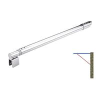 Shower Screen Support Bar 304 Stainless Steel Shower Glass Door Fixed Rod Length 30cm to 80cm DIY Bathroom Support Clamps Beveled Flange(L300mm-500mm)