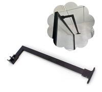 Shower Screen Support Bar, 304 Stainless Steel Wall Mount Bracket, Stabilizer Arm for Glass Shower Panels, Prevents Wobbling, Durable Bathroom Accessory, 100cm