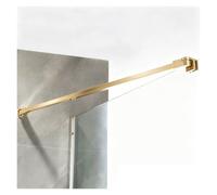 Shower Screen Support Stabilizer, 1.3-4.9ft Adjustable Shower Glass Support Bar, 90° Swivel Fixed Panel Rod for Bathroom, Fits 0.2-0.5in Glass Panels