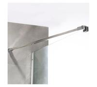 Shower Screen Support Stabilizer, 1.3-4.9ft Adjustable Shower Glass Support Bar, 90° Swivel Fixed Panel Rod for Bathroom, Fits 0.2-0.5in Glass Panels