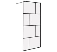Beliani Shower Screen TAPAJOS 900 x 1950 mm Black, Black