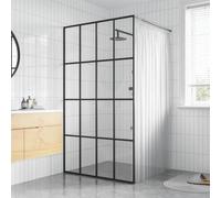 Shower Screen Walk-in Shower Made of Clear ESG Safety Glass 80 x 195 cm with Aluminium Frame Adjustable Splash Guard Shower Enclosure for Bathroom Niche and Corner Modern Stable