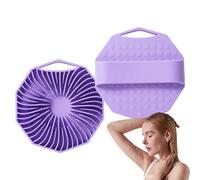 Shower Scrubber for Body - Body Exfoliator Shower Scrubber Brush - Silicone Loofah Massager Cleaning Brush, Bathroom Accessories Cleansing Supplies for Men Women