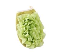 Shower Scrunchie Exfoliating Bath Glove Scrub Peeling Wisp for Body Care Shower Washcloth Skin Cleansing Back Scrubber Brushes(Green)